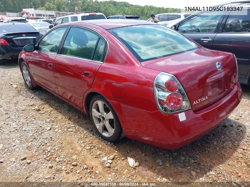 2005 Nissan Altima 2.5 S VIN: 1N4AL11D95C183347 Lot: 39847319