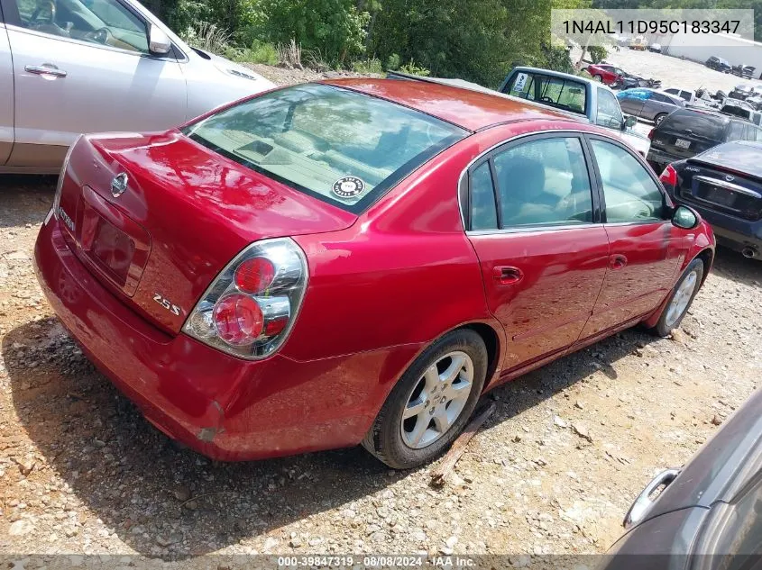 2005 Nissan Altima 2.5 S VIN: 1N4AL11D95C183347 Lot: 39847319