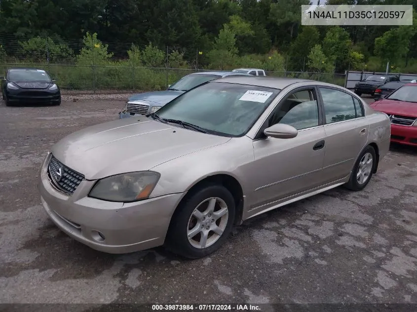 2005 Nissan Altima 2.5 S VIN: 1N4AL11D35C120597 Lot: 39873984