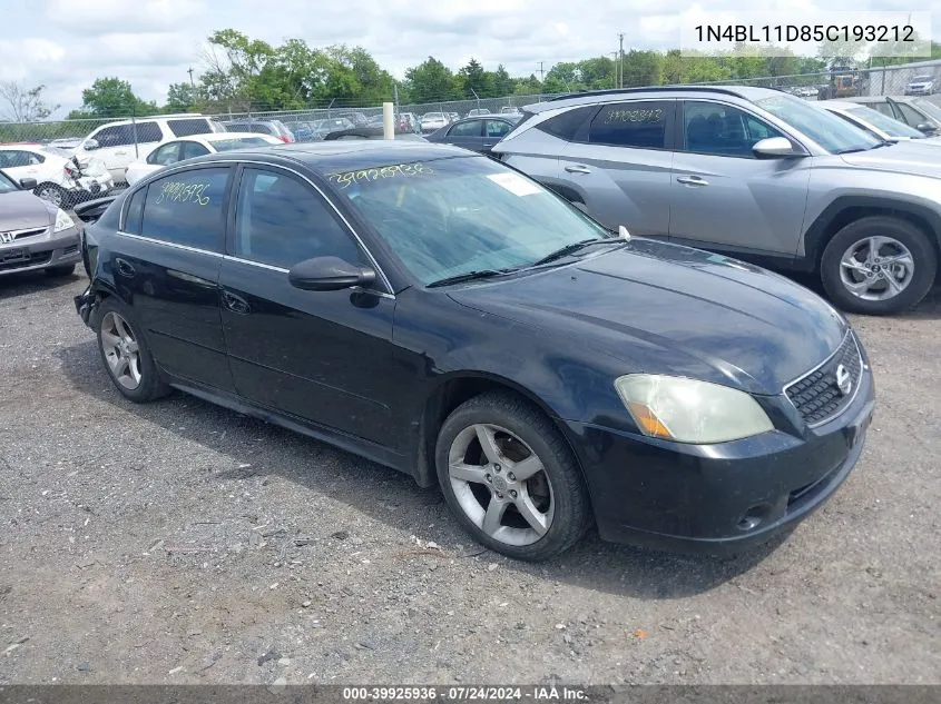 2005 Nissan Altima 3.5 Se VIN: 1N4BL11D85C193212 Lot: 39925936