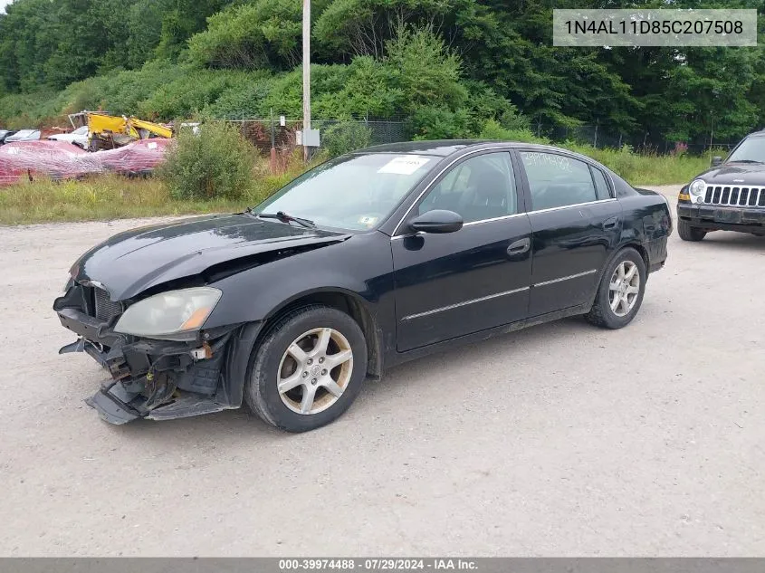 2005 Nissan Altima 2.5 S VIN: 1N4AL11D85C207508 Lot: 39974488