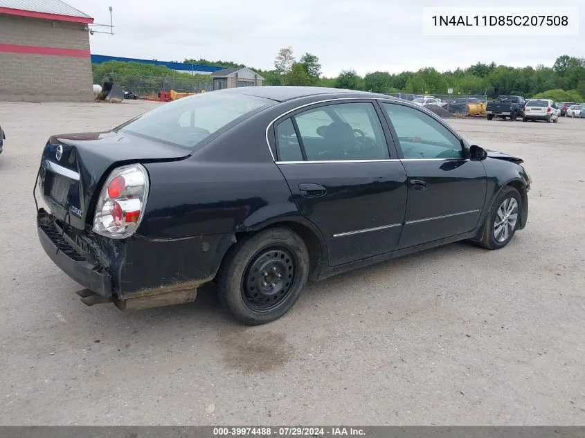 2005 Nissan Altima 2.5 S VIN: 1N4AL11D85C207508 Lot: 39974488