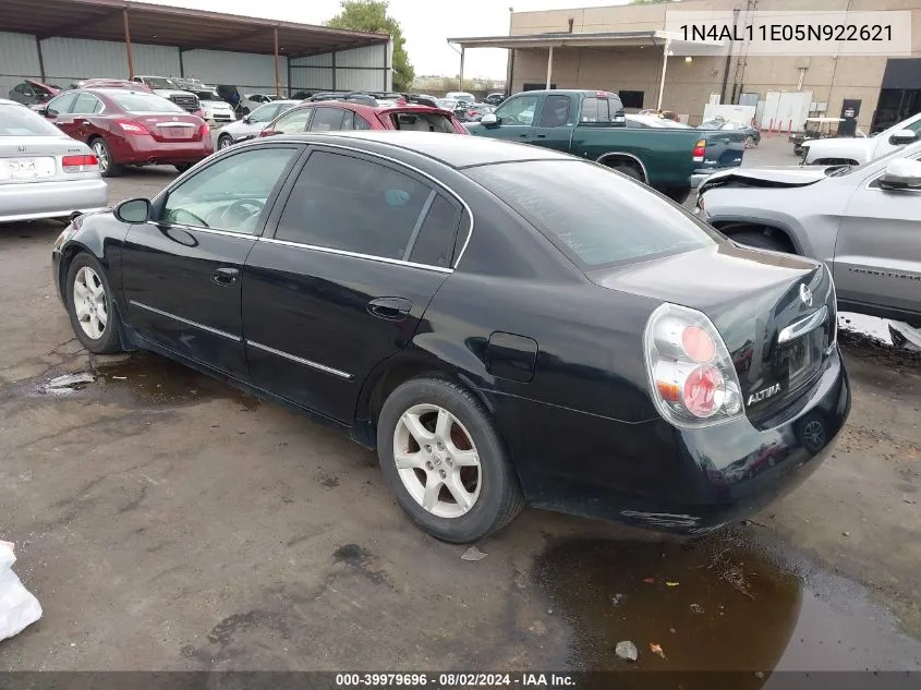 2005 Nissan Altima 2.5 S VIN: 1N4AL11E05N922621 Lot: 39979696