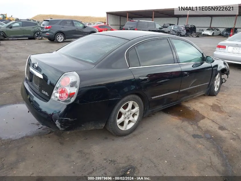 2005 Nissan Altima 2.5 S VIN: 1N4AL11E05N922621 Lot: 39979696