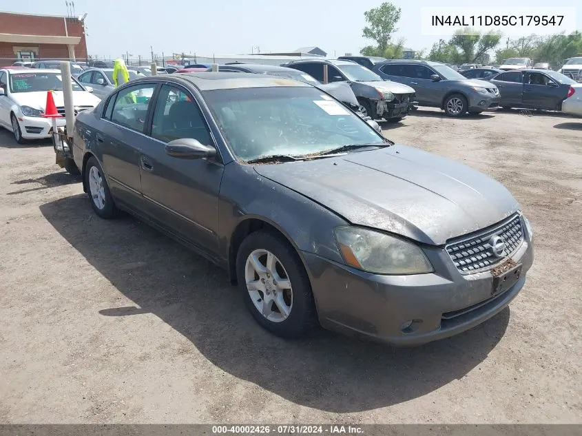 2005 Nissan Altima VIN: IN4AL11D85C179547 Lot: 40002426