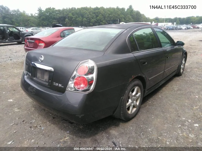 2005 Nissan Altima 2.5 S VIN: 1N4AL11E45C333700 Lot: 40024547