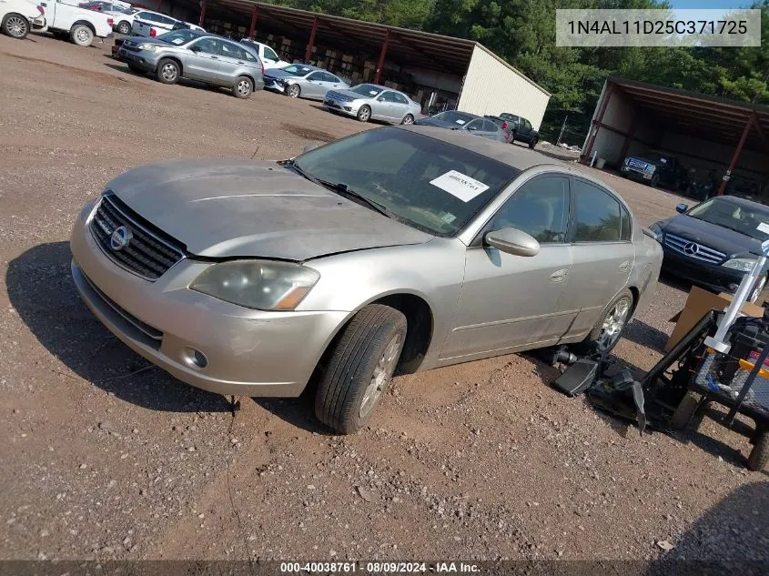 2005 Nissan Altima 2.5 S VIN: 1N4AL11D25C371725 Lot: 40038761