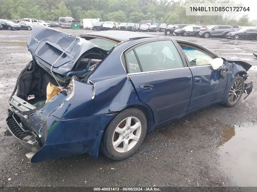 1N4BL11D85C172764 2005 Nissan Altima 3.5 Se