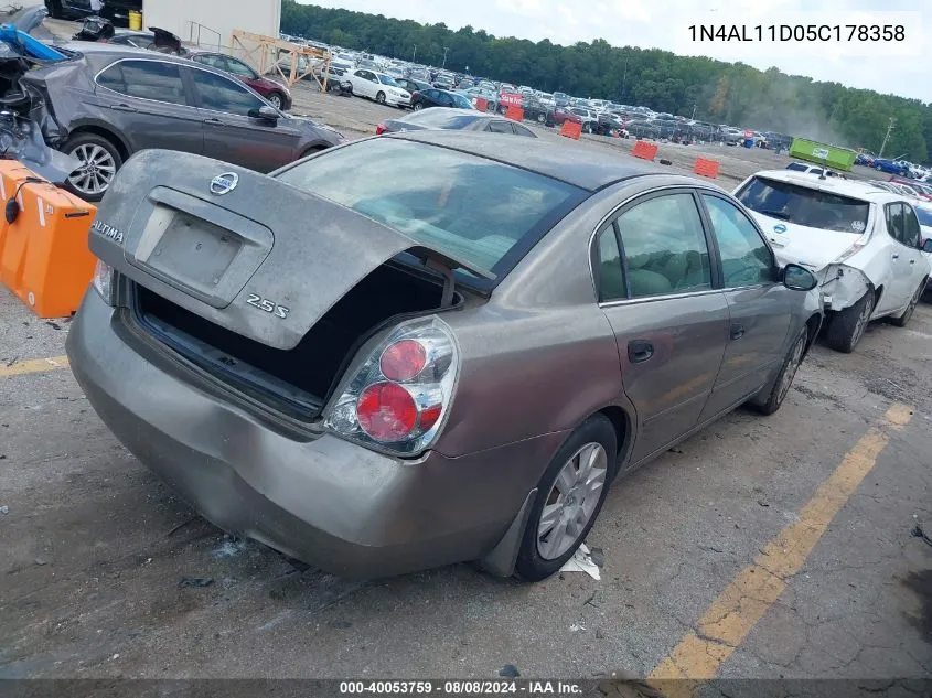 1N4AL11D05C178358 2005 Nissan Altima 2.5 S