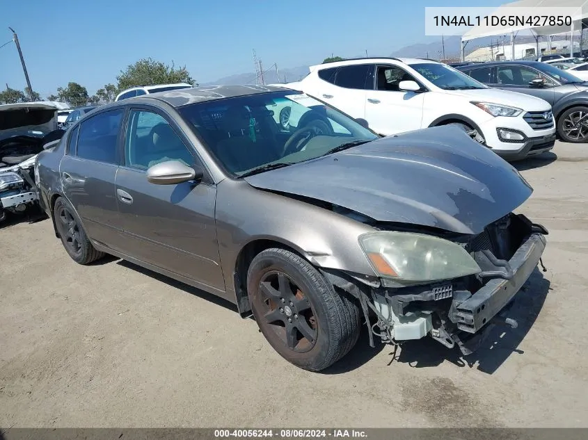 2005 Nissan Altima 2.5 S VIN: 1N4AL11D65N427850 Lot: 40056244