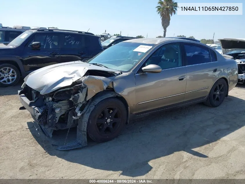 2005 Nissan Altima 2.5 S VIN: 1N4AL11D65N427850 Lot: 40056244