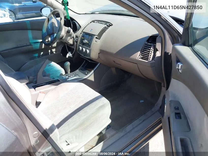 1N4AL11D65N427850 2005 Nissan Altima 2.5 S