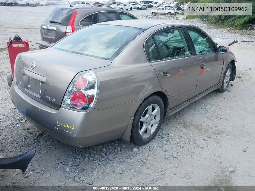 1N4AL11D05C109962 2005 Nissan Altima 2.5 S