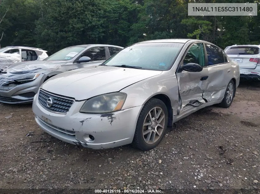 2005 Nissan Altima 2.5 S VIN: 1N4AL11E55C311480 Lot: 40126116