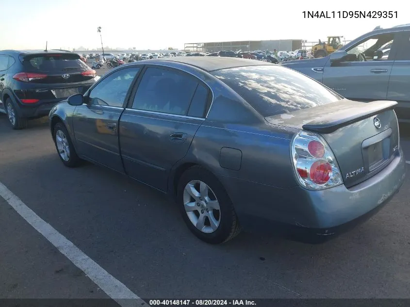 1N4AL11D95N429351 2005 Nissan Altima S/Sl