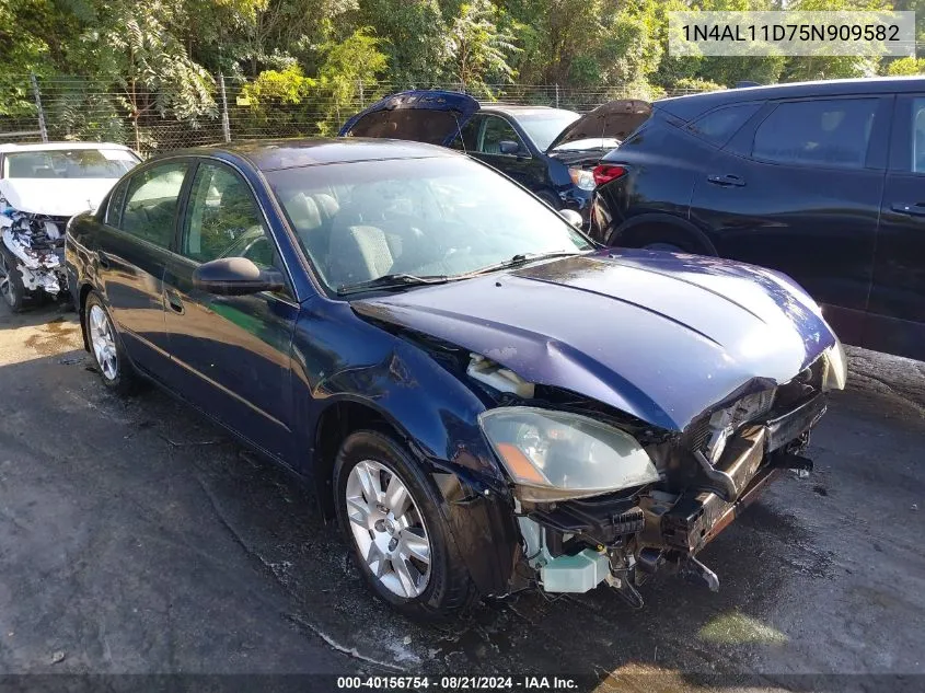 2005 Nissan Altima S/Sl VIN: 1N4AL11D75N909582 Lot: 40156754