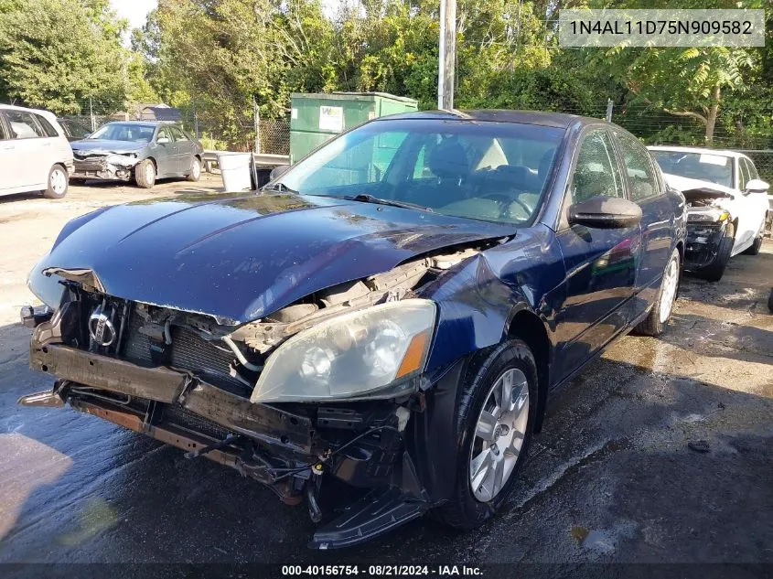 2005 Nissan Altima S/Sl VIN: 1N4AL11D75N909582 Lot: 40156754