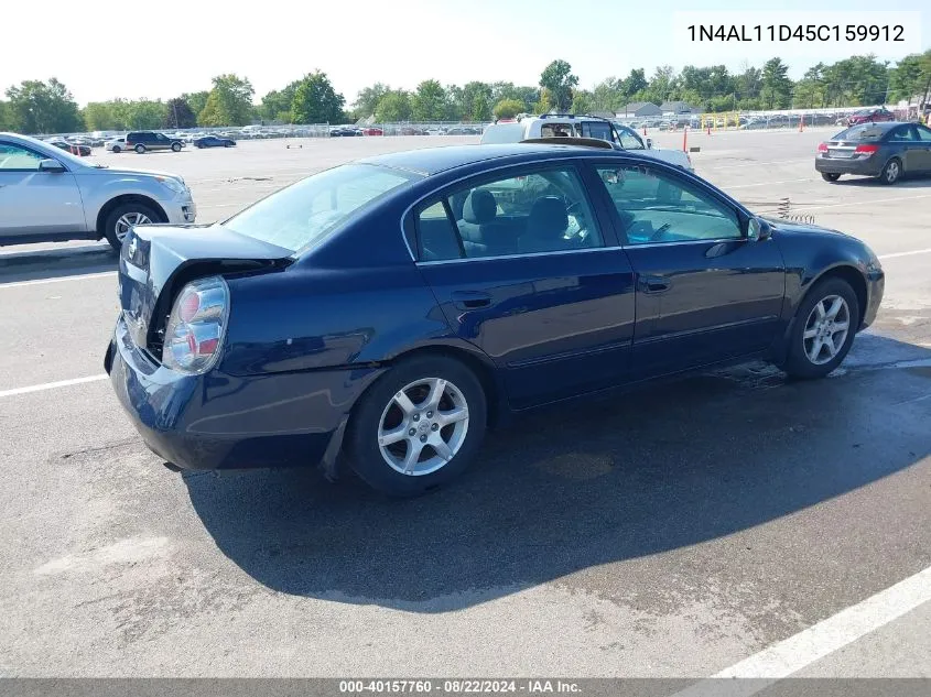 2005 Nissan Altima 2.5 S VIN: 1N4AL11D45C159912 Lot: 40157760