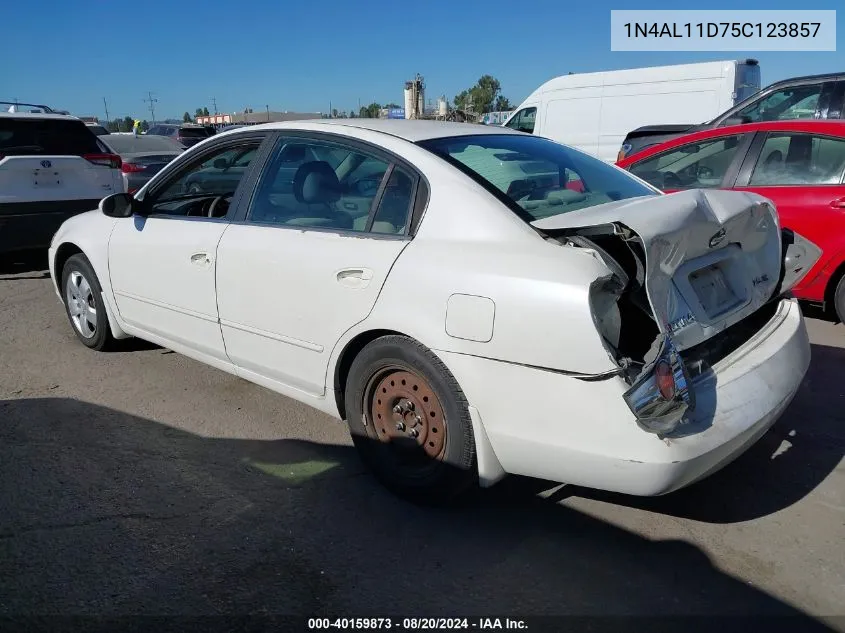 2005 Nissan Altima S/Sl VIN: 1N4AL11D75C123857 Lot: 40159873