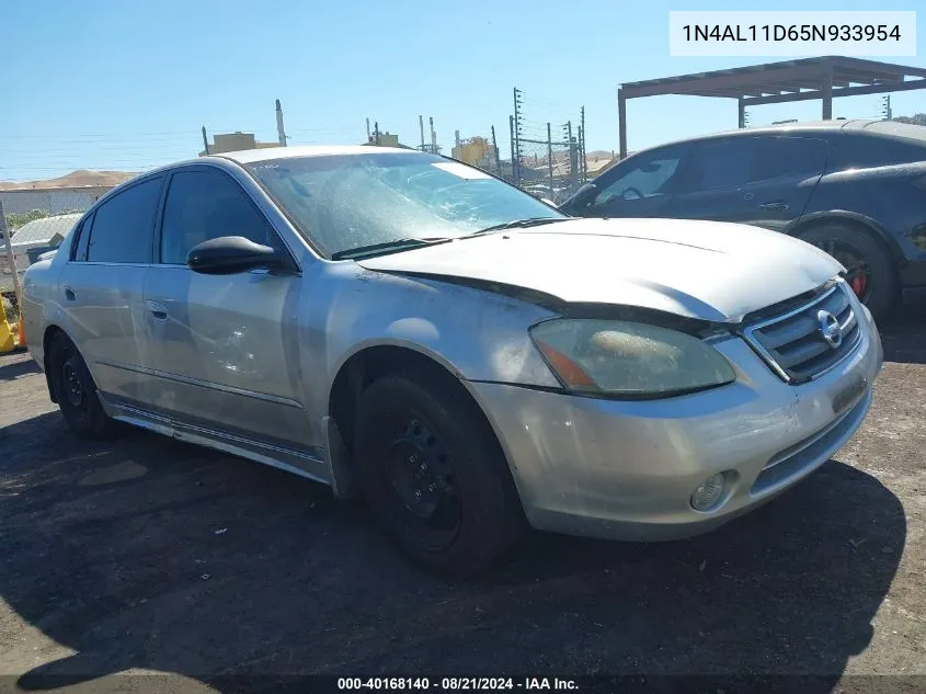 2005 Nissan Altima 2.5 S VIN: 1N4AL11D65N933954 Lot: 40168140