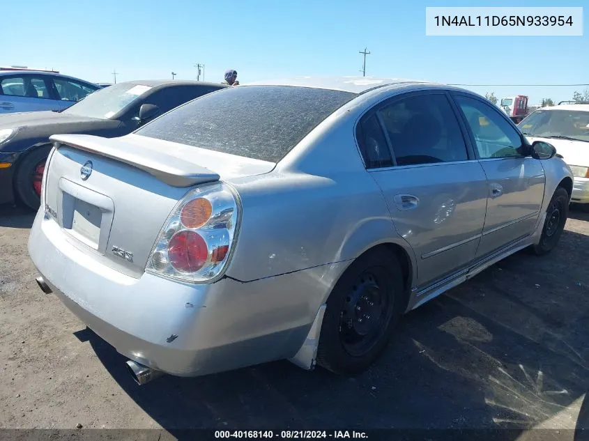 2005 Nissan Altima 2.5 S VIN: 1N4AL11D65N933954 Lot: 40168140