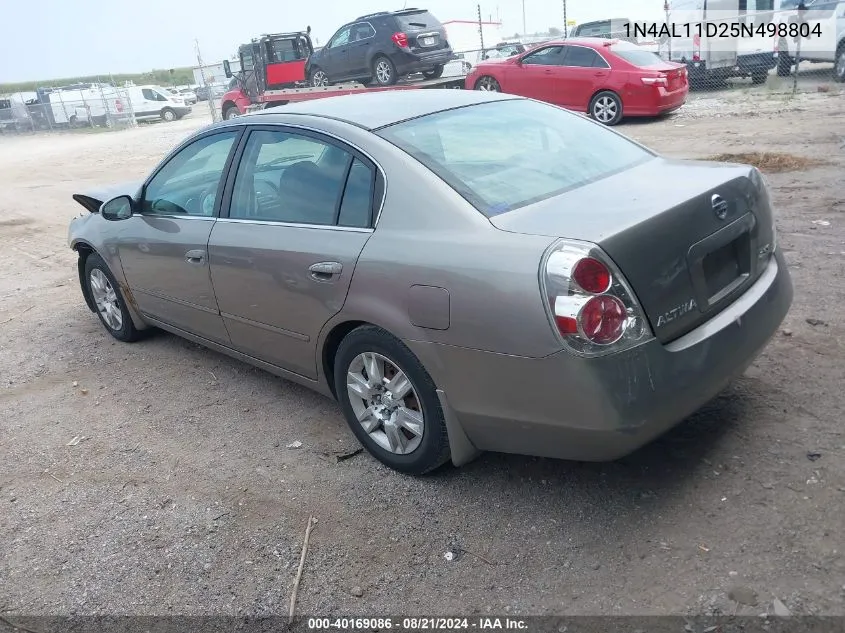 2005 Nissan Altima 2.5 S VIN: 1N4AL11D25N498804 Lot: 40169086