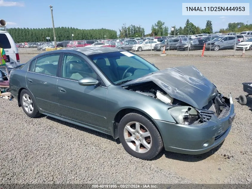 2005 Nissan Altima 2.5 S VIN: 1N4AL11D25N444953 Lot: 40191895