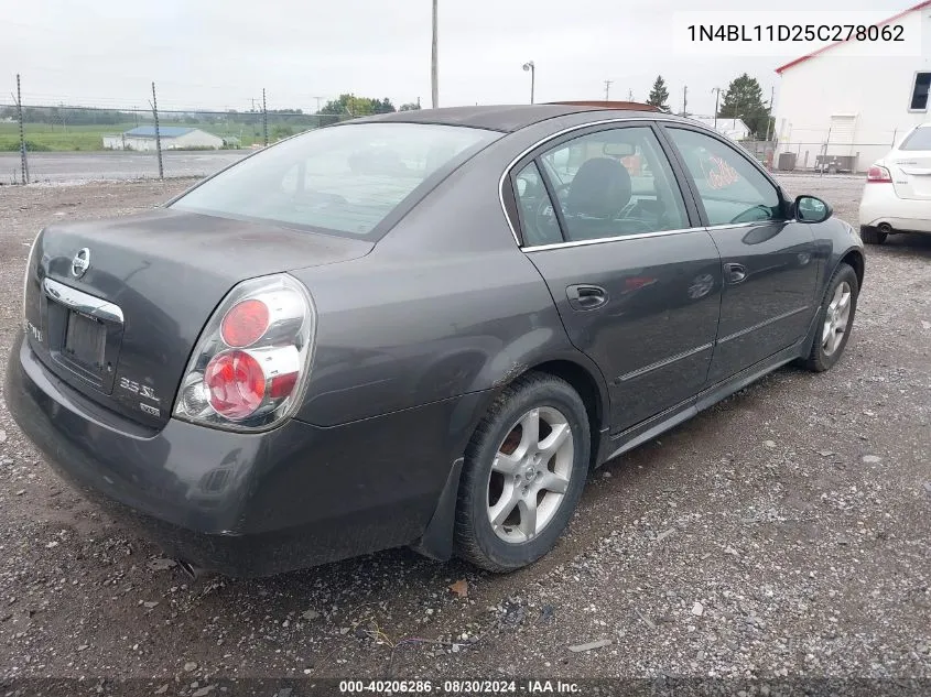 1N4BL11D25C278062 2005 Nissan Altima 3.5 Sl