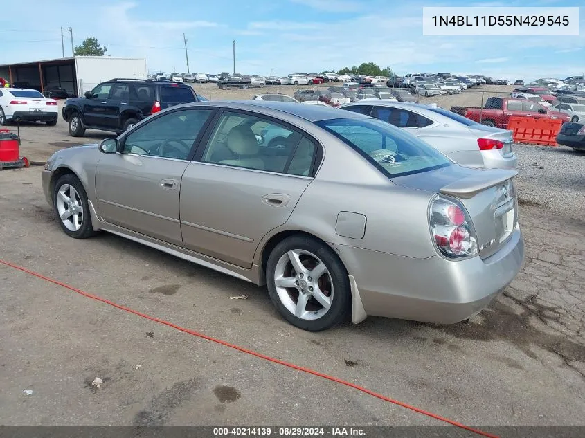 1N4BL11D55N429545 2005 Nissan Altima 3.5 Se