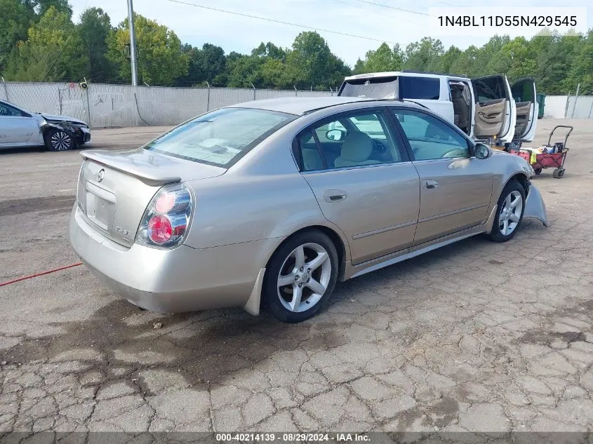 2005 Nissan Altima 3.5 Se VIN: 1N4BL11D55N429545 Lot: 40214139