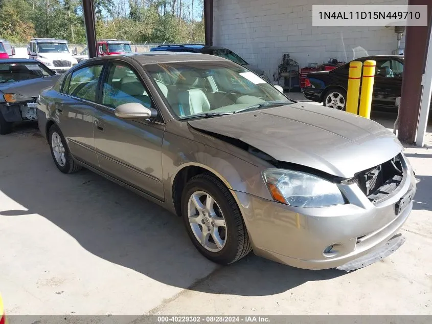 2005 Nissan Altima 2.5 S VIN: 1N4AL11D15N449710 Lot: 40229302