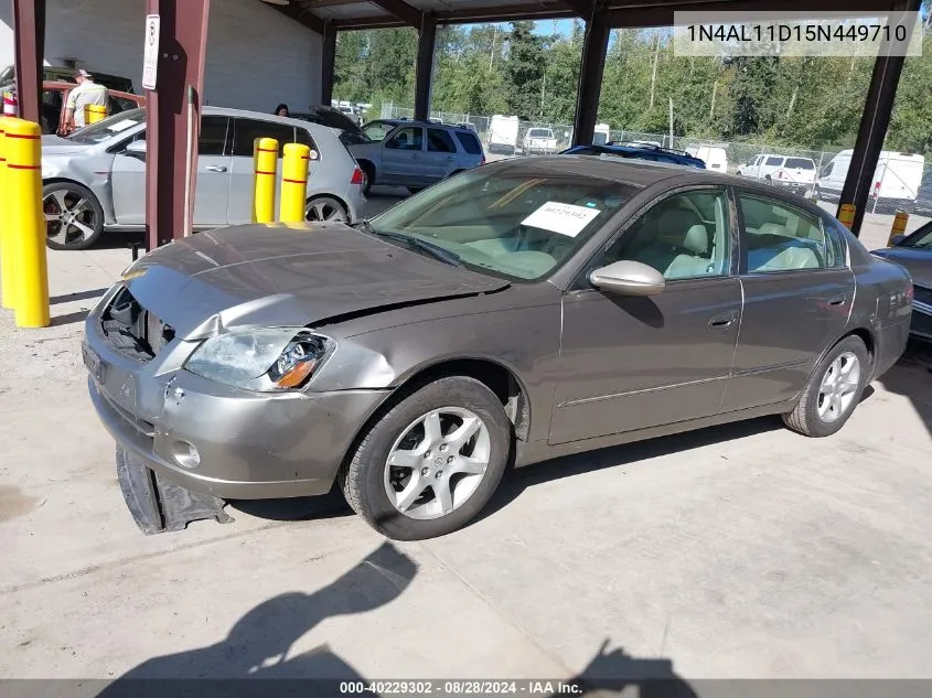 2005 Nissan Altima 2.5 S VIN: 1N4AL11D15N449710 Lot: 40229302