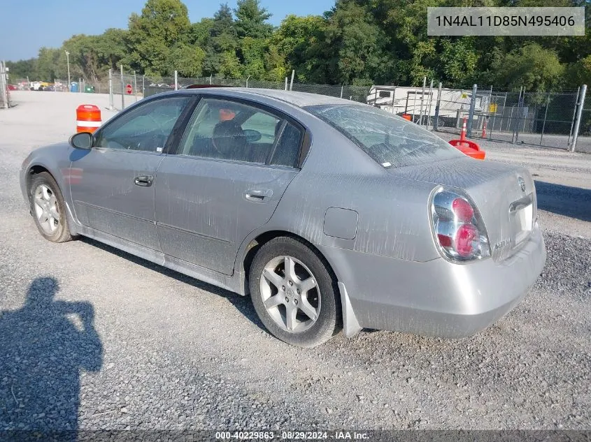 2005 Nissan Altima 2.5 S VIN: 1N4AL11D85N495406 Lot: 40229863