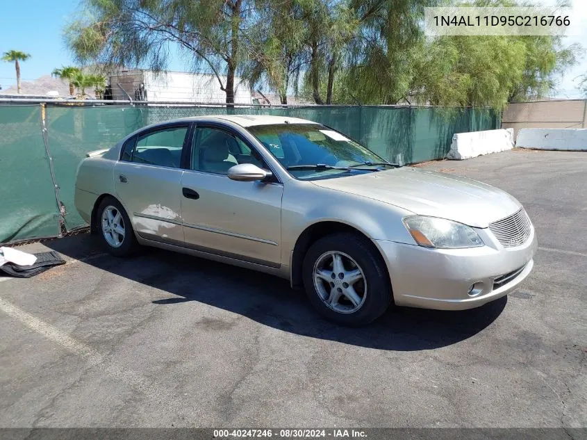 2005 Nissan Altima 2.5 S VIN: 1N4AL11D95C216766 Lot: 40247246