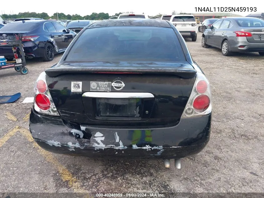 2005 Nissan Altima 2.5 S VIN: 1N4AL11D25N459193 Lot: 40248959