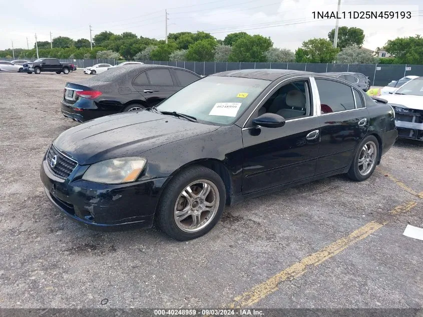 2005 Nissan Altima 2.5 S VIN: 1N4AL11D25N459193 Lot: 40248959