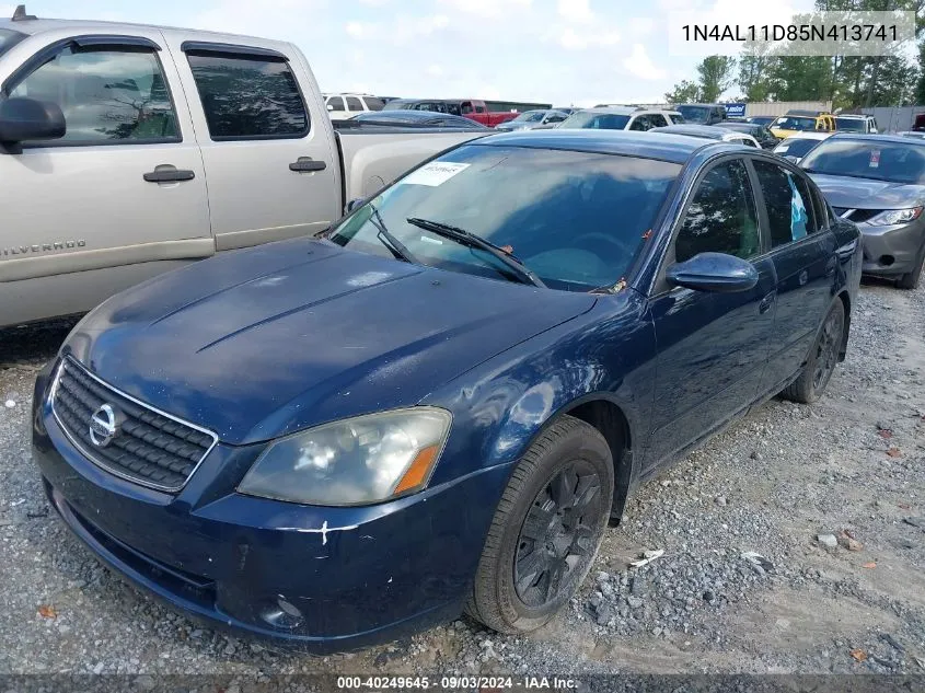 2005 Nissan Altima 2.5 S VIN: 1N4AL11D85N413741 Lot: 40249645