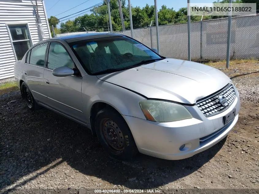 2005 Nissan Altima 2.5 S VIN: 1N4AL11D65C188022 Lot: 40256498