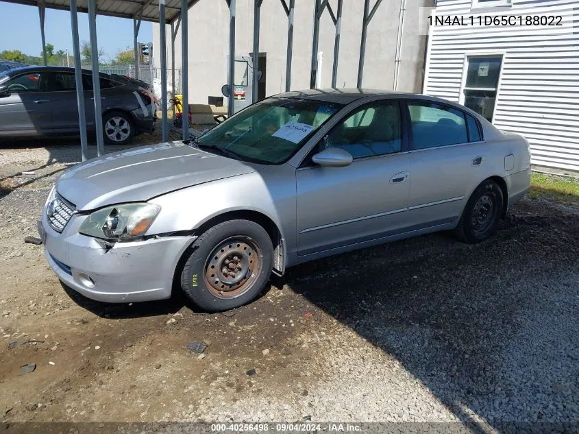 2005 Nissan Altima 2.5 S VIN: 1N4AL11D65C188022 Lot: 40256498