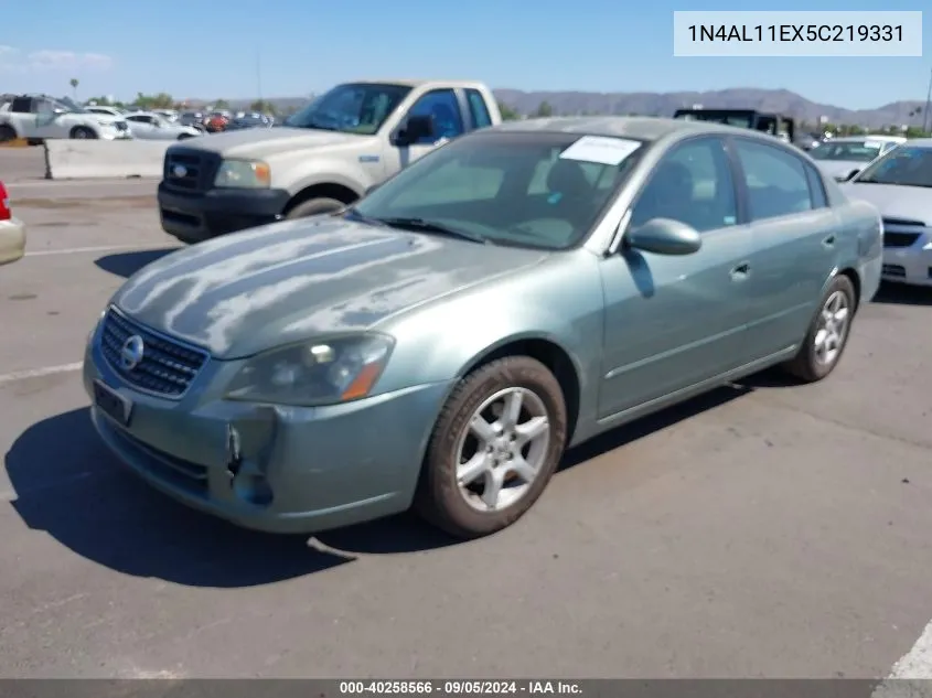 2005 Nissan Altima 2.5 S VIN: 1N4AL11EX5C219331 Lot: 40258566