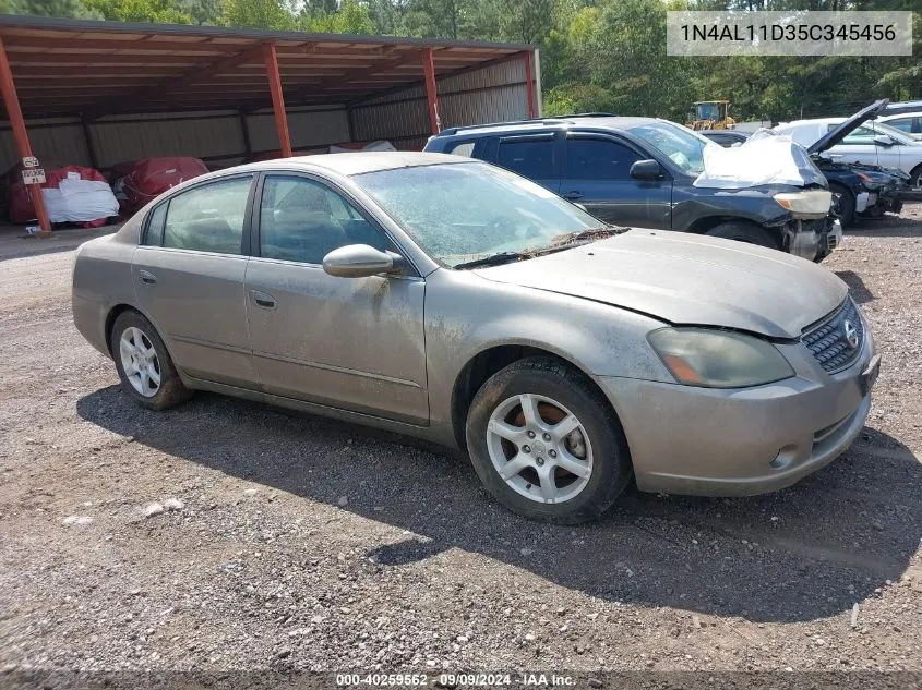 2005 Nissan Altima S/Sl VIN: 1N4AL11D35C345456 Lot: 40259562