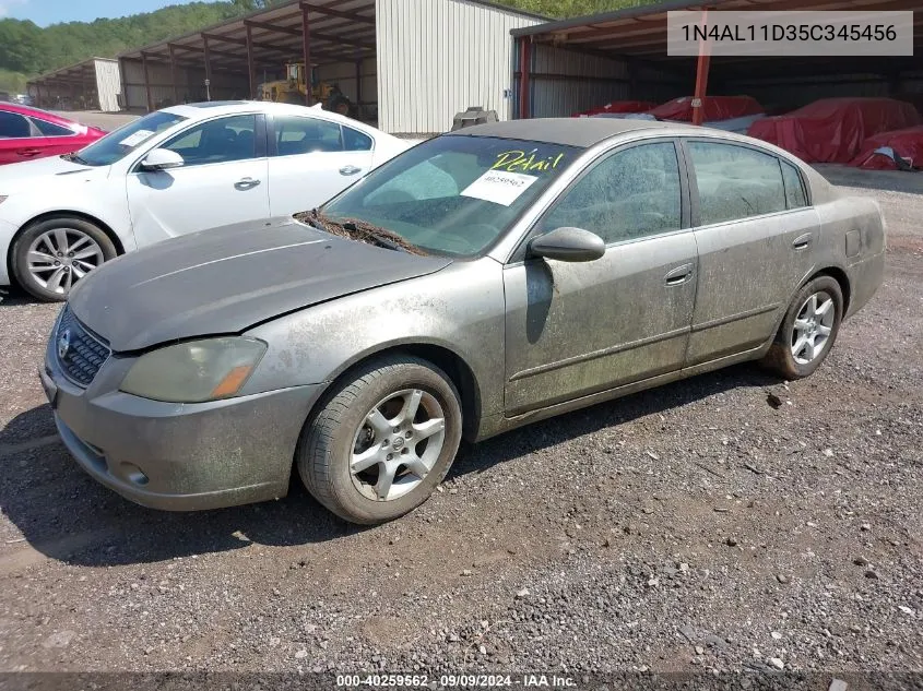 2005 Nissan Altima S/Sl VIN: 1N4AL11D35C345456 Lot: 40259562