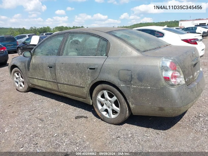 2005 Nissan Altima S/Sl VIN: 1N4AL11D35C345456 Lot: 40259562