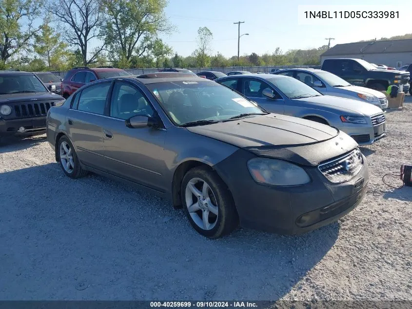 2005 Nissan Altima 3.5 Se VIN: 1N4BL11D05C333981 Lot: 40259699