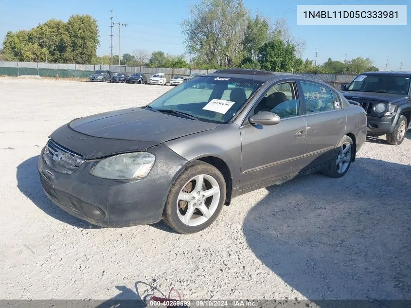 2005 Nissan Altima 3.5 Se VIN: 1N4BL11D05C333981 Lot: 40259699