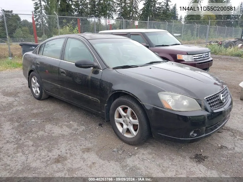 2005 Nissan Altima 2.5 S VIN: 1N4AL11D55C200581 Lot: 40263766