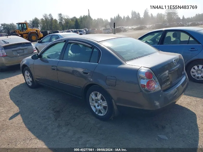 2005 Nissan Altima 2.5 S VIN: 1N4AL11E55N483769 Lot: 40277561