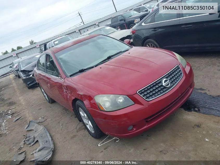 2005 Nissan Altima 2.5 S VIN: 1N4AL11D85C350104 Lot: 40279340