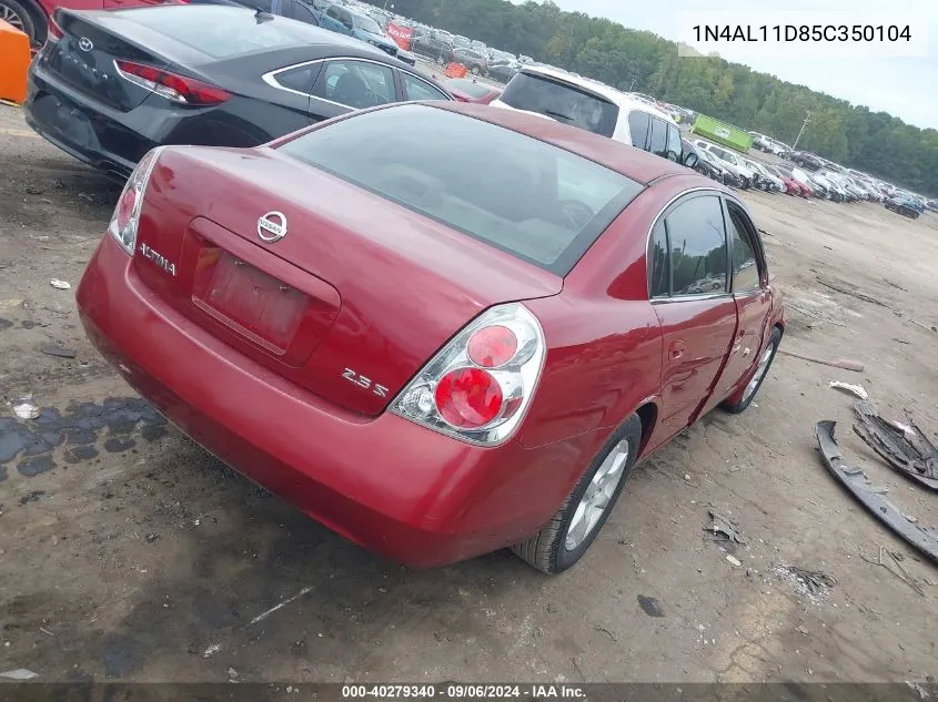 1N4AL11D85C350104 2005 Nissan Altima 2.5 S