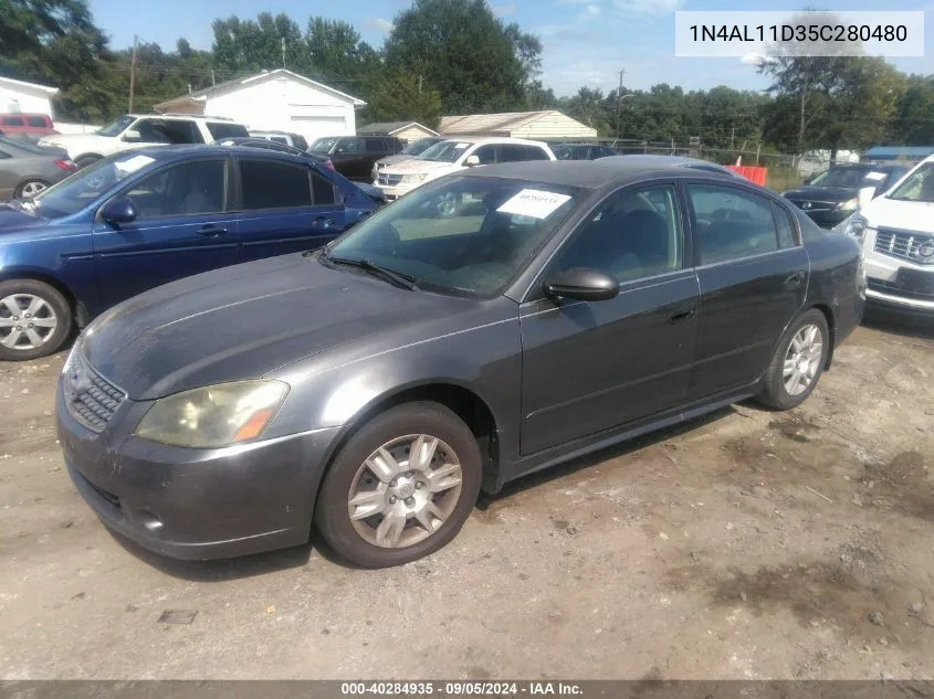 2005 Nissan Altima 2.5 S VIN: 1N4AL11D35C280480 Lot: 40284935